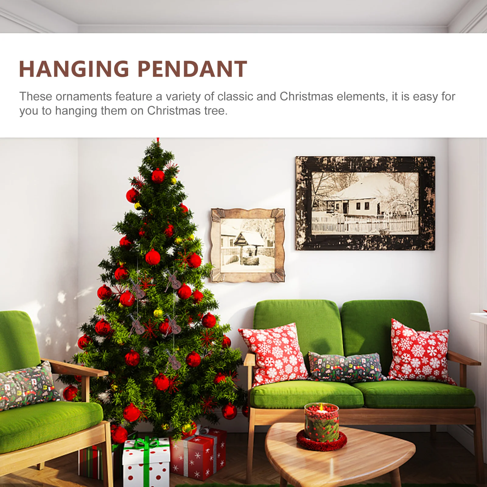 Miniature Musical Instruments Hanging Pendant Christmas Child Decor Decorations