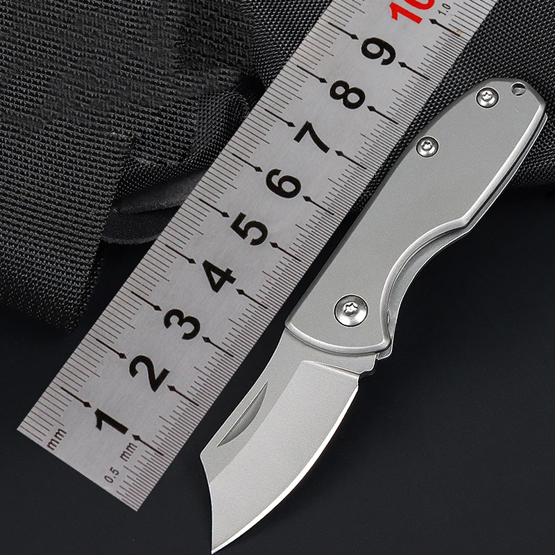 

All Steel Mini Folding Knife Portable EDC Pocket Knife Camping Tools Tape Cutter Envelope Box Open Wrap Letter Parcel Peel