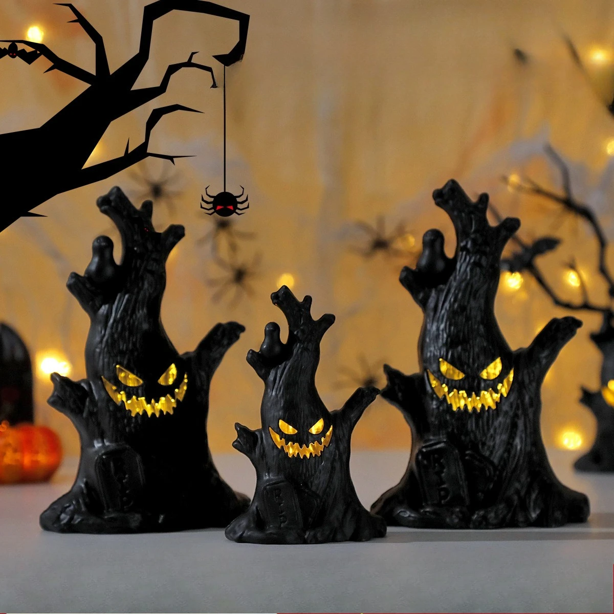 Lentera Pohon Hantu Bercahaya - Lighting Tree Decor ulasan dan harga