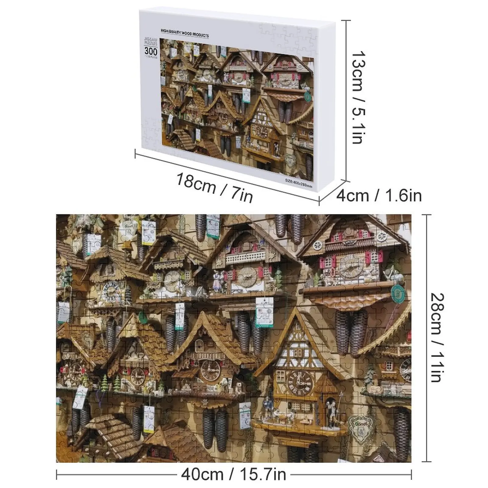 Cuckoo Clocks Jigsaw Puzzle Customized Toys For Kids Custom Name Child Toy Wooden Boxes Puzzle