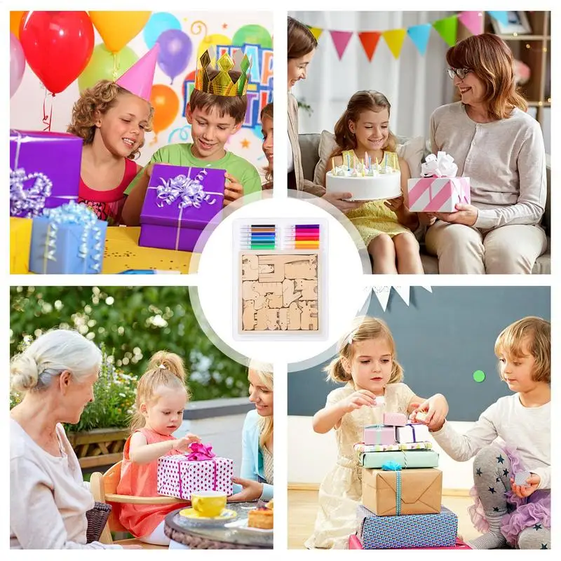 Kleinkind Tier Puzzle Passende Spiel Malerei Kit Tier Puzzle Lernspiele Holz Puzzles Lernspielzeug Kinder Puzzles