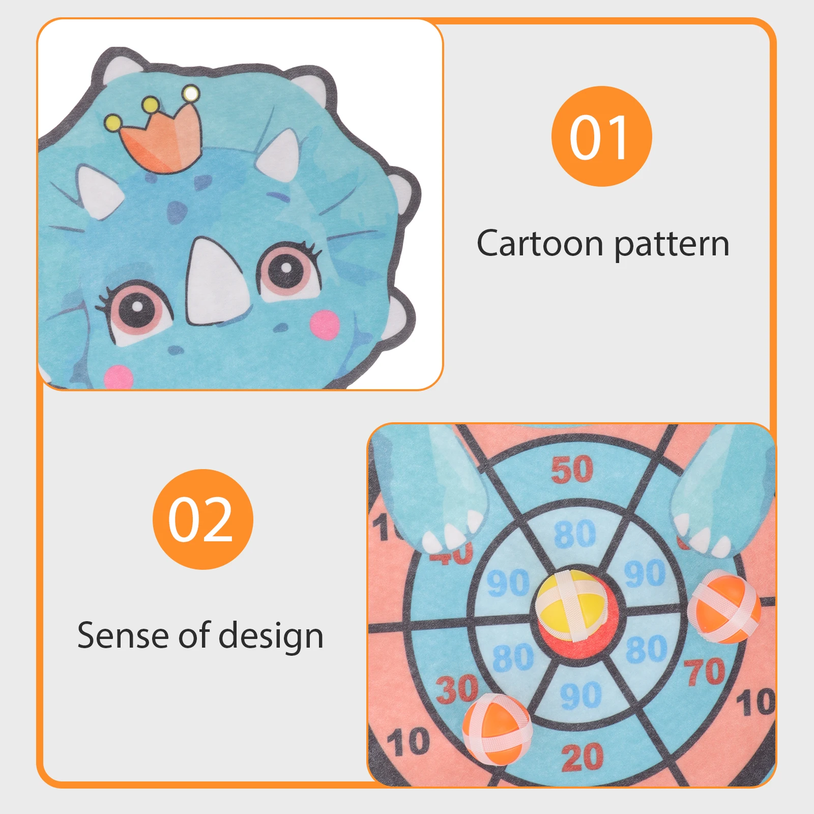 Palla a ventosa Bersaglio Giocattoli per bambini Giochi per bambini Tavola per feste all'aperto con palline adesive per interni