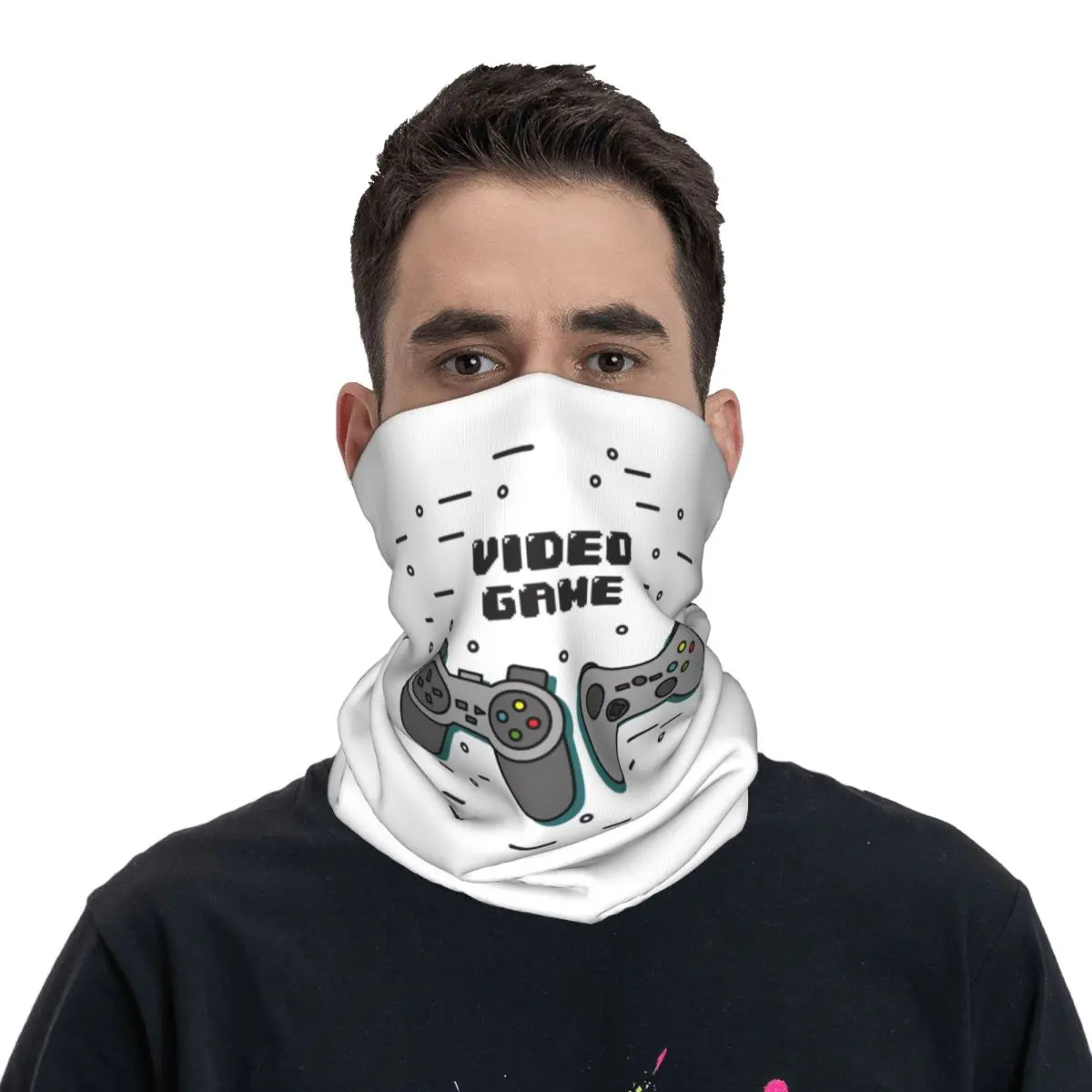 مخصص لعبة فيديو تحكم الرقبة الجراب الرجال النساء الأشعة فوق البنفسجية حماية الشتاء ألعاب Joypad عصا التحكم باندانا وشاح للمشي لمسافات طويلة