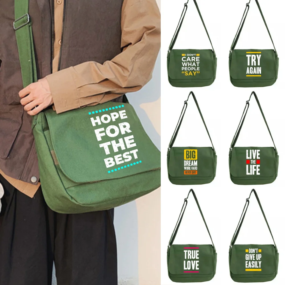 

Fashion Pattern Large Capacity Shoulder Bag Joker Crossbody Multifunctional Adjustable Shoulder Strap Commuter Bag