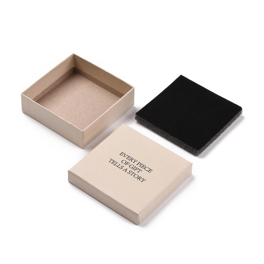 18pcs 9.15x9.15x2.9cm Cardboard Jewelry Packaging Boxes for Necklaces Rings Earrings Gift Jewellery Wrapping Display Box