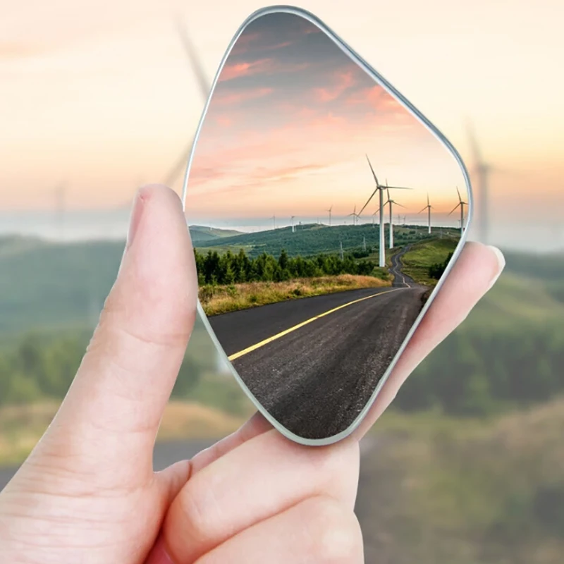 

2Pcs Car Rearview Mirror 360 ° Adjustable Wide-angle Reversing Assist Blind Spot Mirror Novice Parking Observation Practical Car