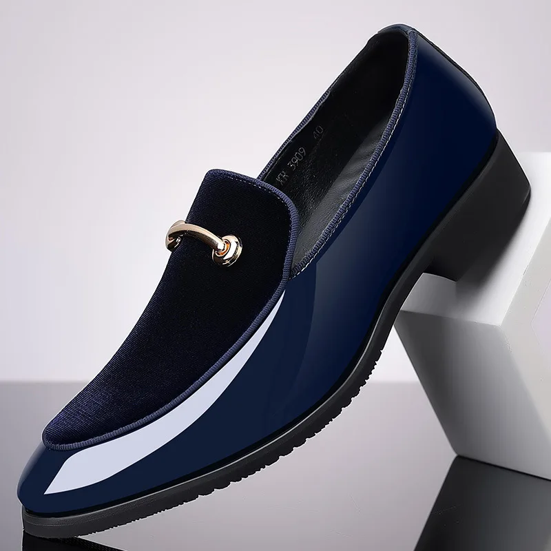 Luxury Designer Europe Trend Suede Patchwork Leather Shoes For Men Formal Wedding Prom Dress Homecoming Sapatos Tenis Masculino