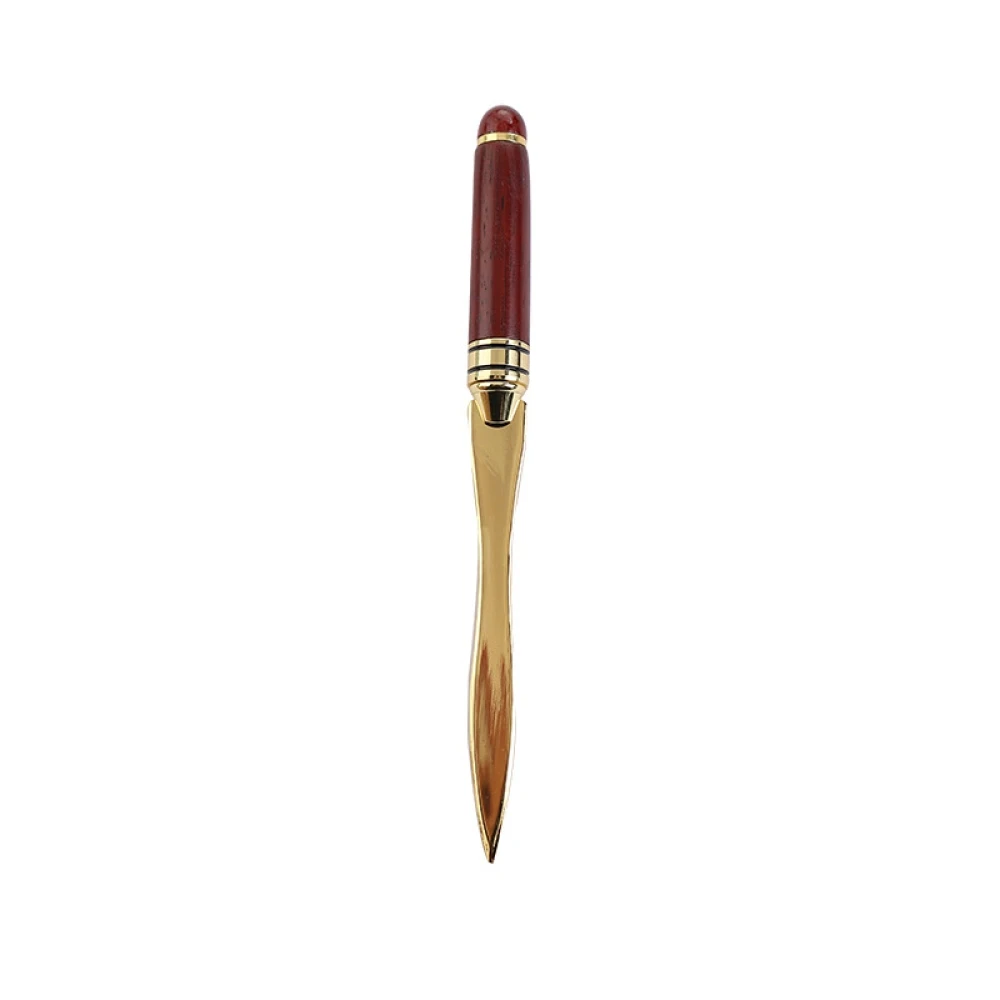 1pc exquisite mahogany letter opener, wooden letter opener for opening envelope, office gift gift letter cutting knife