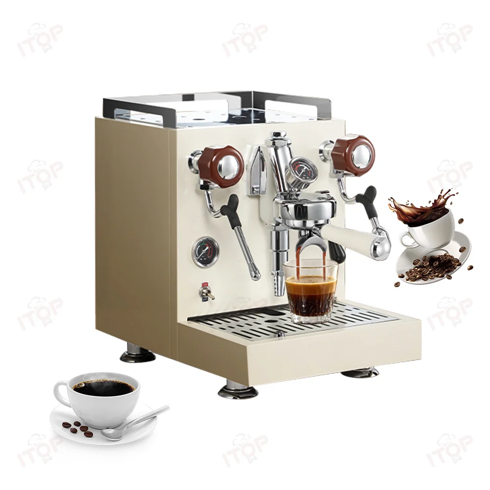 

Professional 58mm Dual Boiler Espresso Maker Semi-automatic for Cafes & Home with PID+NTC Precise Temperature Control