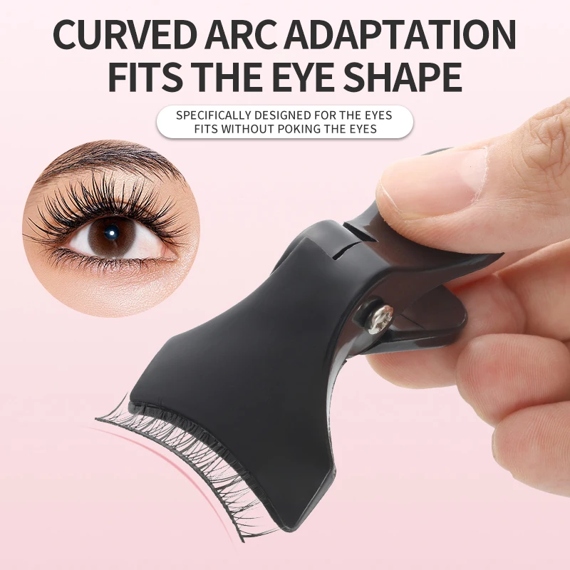 New Mini Wide-Angle Women's Eyelash Clipper Beauty Makeup Tool - Long-lasting Fixing Eyelash Clip for College Girls