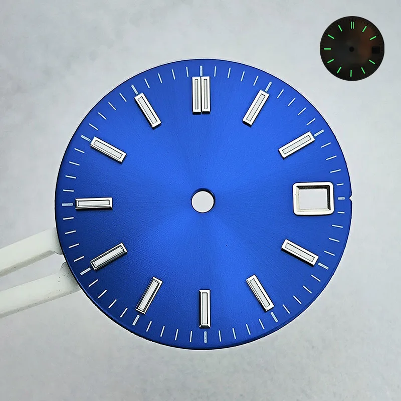 Аксессуары для часов NH Dial, зеленый светящийся циферблат C3 28,5 мм для механического механизма NH, аксессуары для часов с механизмом 35/36