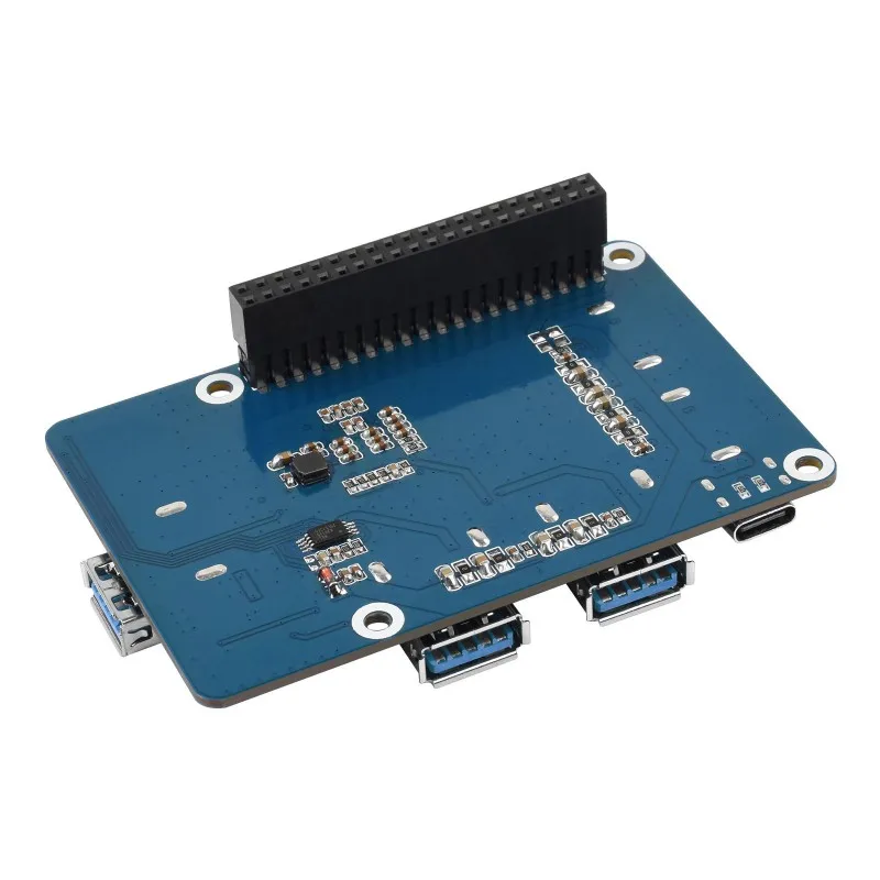 Waveshare USB 3.2 Gen1 HUB HAT for Raspberry Pi, 4x USB 3.2 Gen1 Ports, Driver-Free