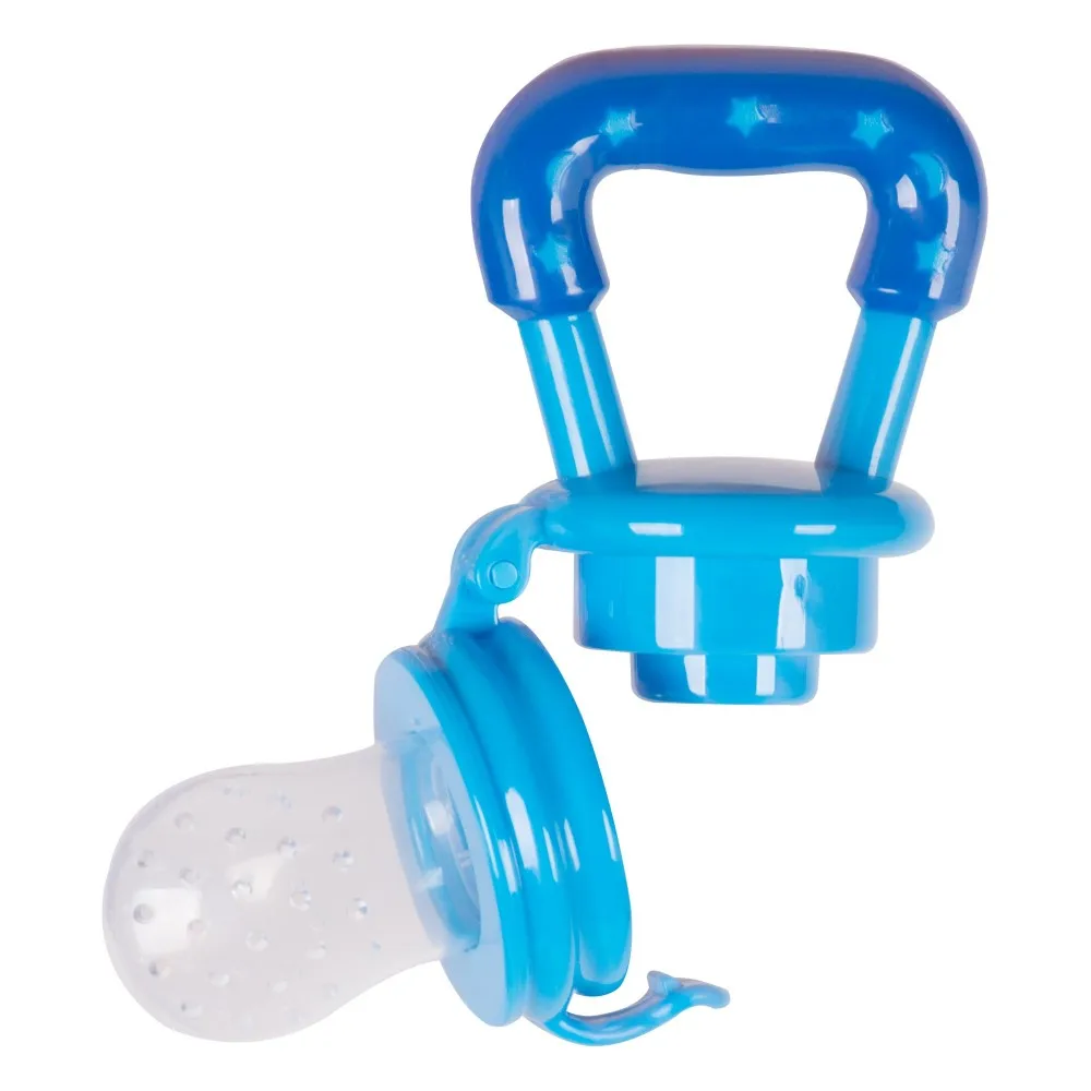Blue Color Silicone Fruit Pacifier & Teether