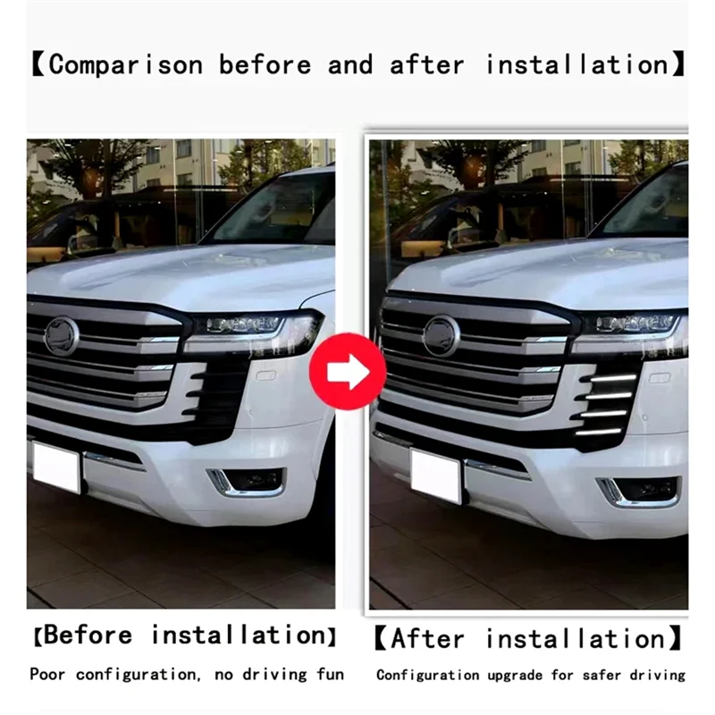 -A89Z مصباح الضباب النهار تشغيل ضوء بدوره إشارة الجبهة مصبغة ضوء لتويوتا لاند كروزر 300 LC300 2022 2023