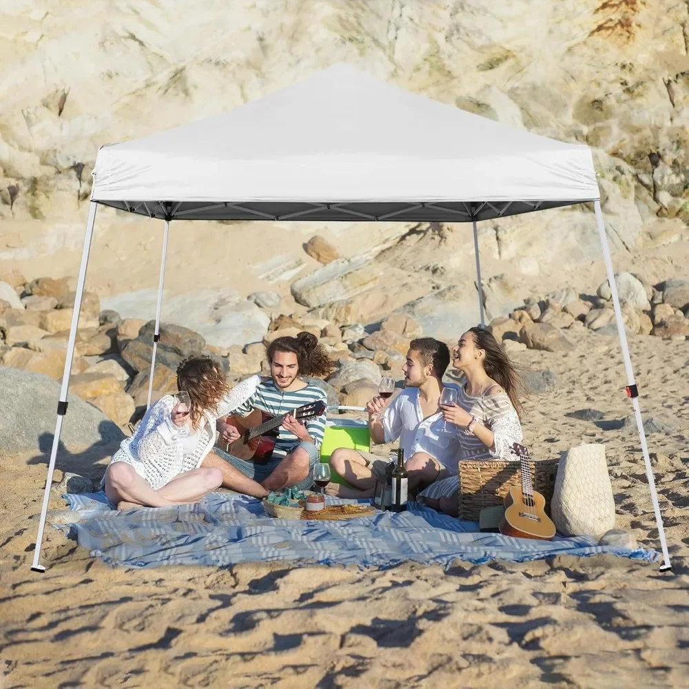 

Awnings，8X8 foot pop-up canopy tent, easy to set up, adjustable height canopy, outdoor terrace tent for gatherings Awnings