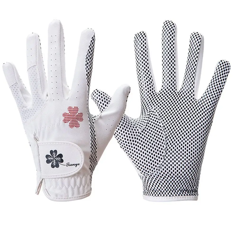 

Дышащие женские перчатки для гольфа, износостойкие нескользящие спортивные перчатки, мягкие удобные перчатки для гольфа с полным пальцем, аксессуары для гольфа