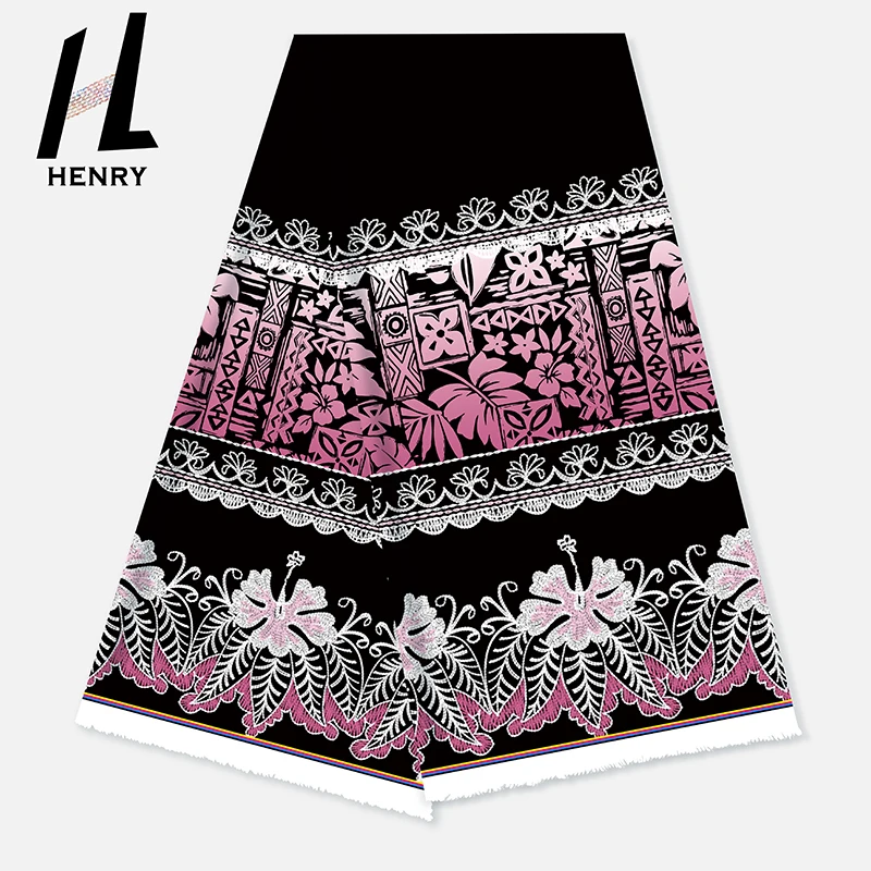 

Island Style Customize Micronesia Chuuk Guam Hawaiian Design Aloha Print Fabric 100% Polyester Fabrics For Dress Mumu Skirt