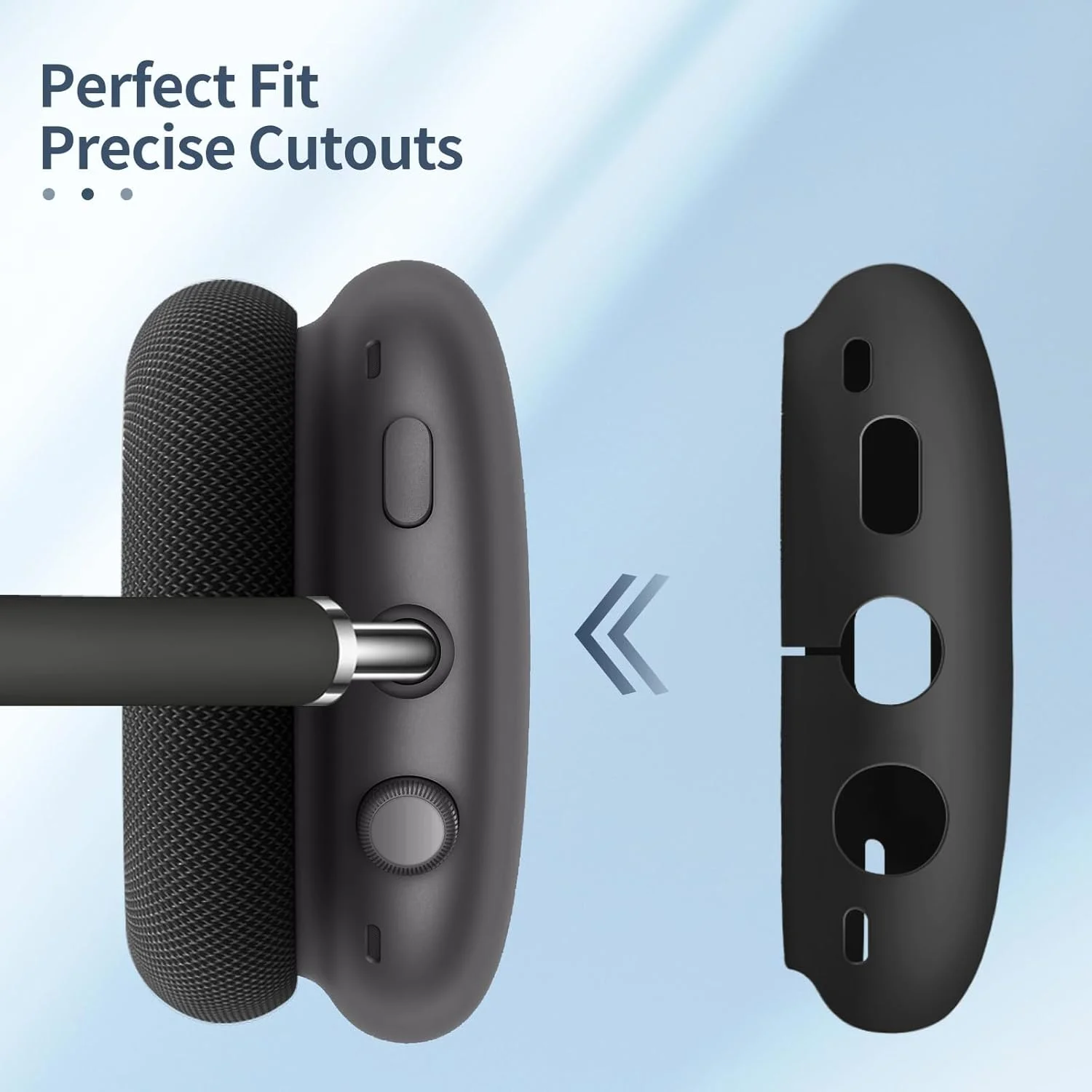 For Airpods Max Headphones Soft Silicone Case 3 in 1 Protective Cover Anti Scratch Earphone Cases for Airpodmax Accessories