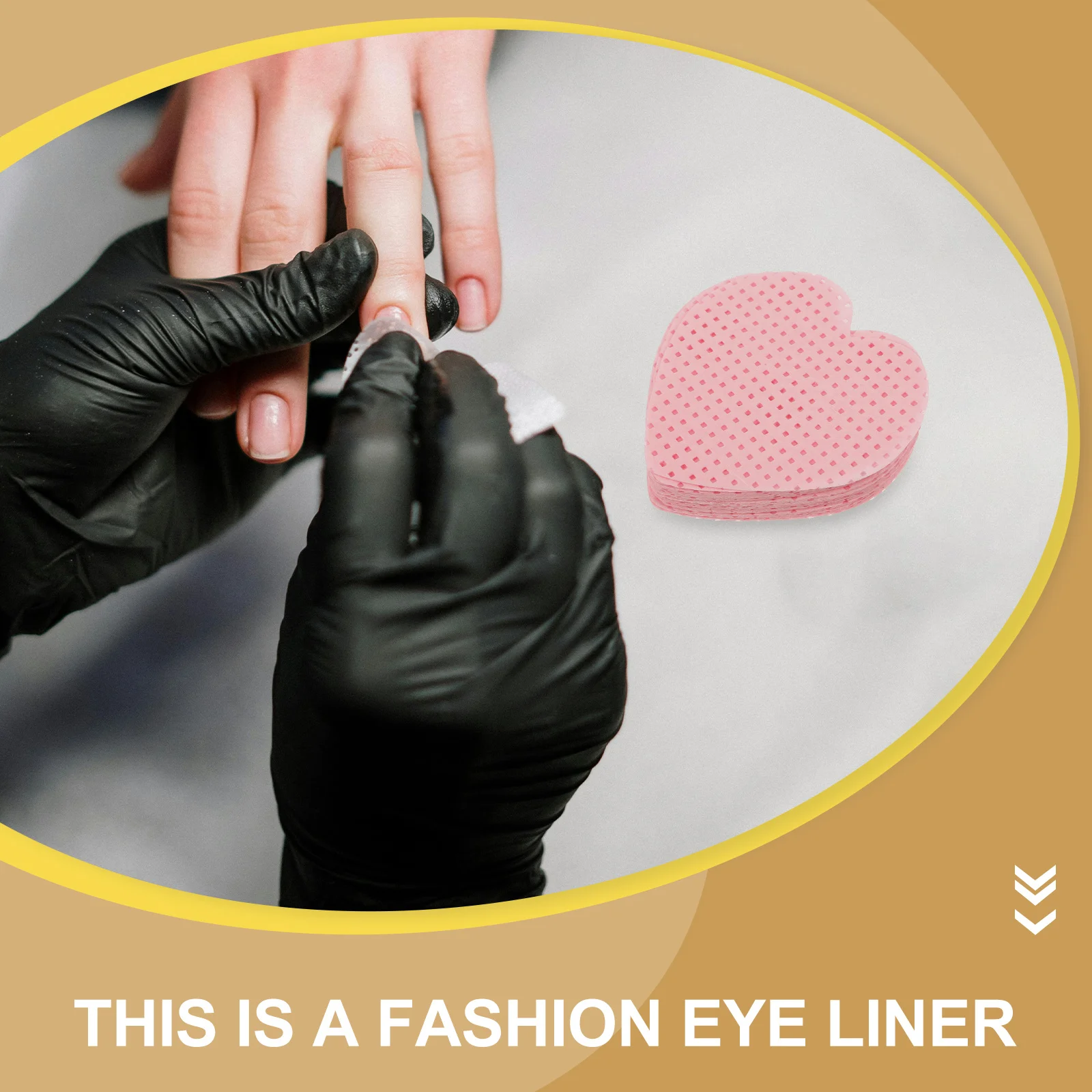 200 ورقة منصات تنظيف الأظافر خالية من الوبر مزيل طلاء الأظافر مناديل تصميم القلب لأظافر الجل إزالة الاكريليك حجم السفر الجمال #4