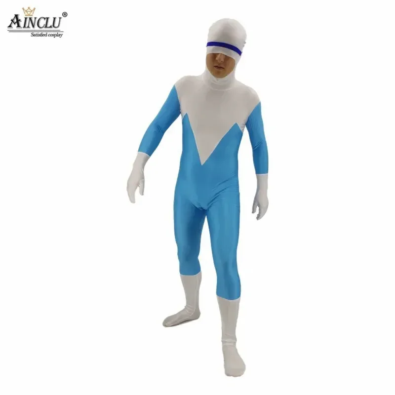 

Boys Men Frozone Lucius Best Cosplay Costumes Spandex Movie The Incredibles Bodysuits Jumpsuits