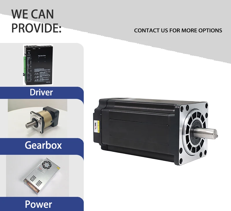 EMTECH Nema 42 hybride servo-stappenmotor met gesloten lus en encoder, eenvoudig te gebruiken hoogspanning 220 V en display voor CNC-machines