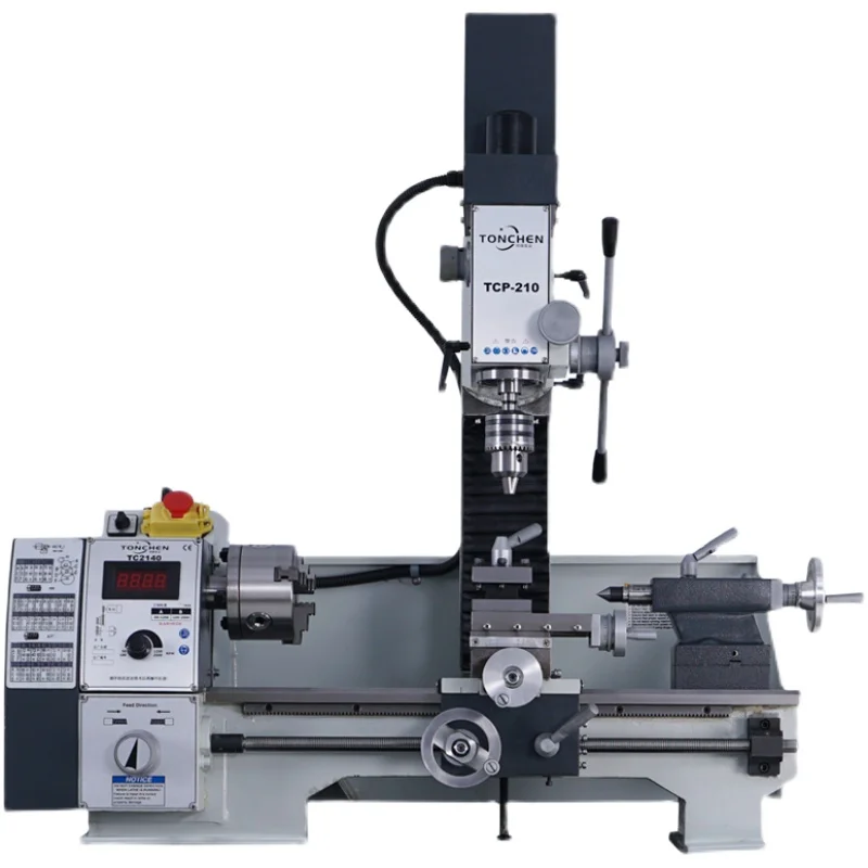 

TCP 210 8x16 Inch Variable-Speed Lathe with Milling Head Manual Metal Mini Lathe Milling Combination Lathe