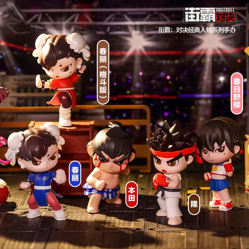 

Original Street Fighter Classic Character Series Ryu Chun-Li Blind Box Cute Anime Figure Mystery Box Toys Desktop Collect Gift
