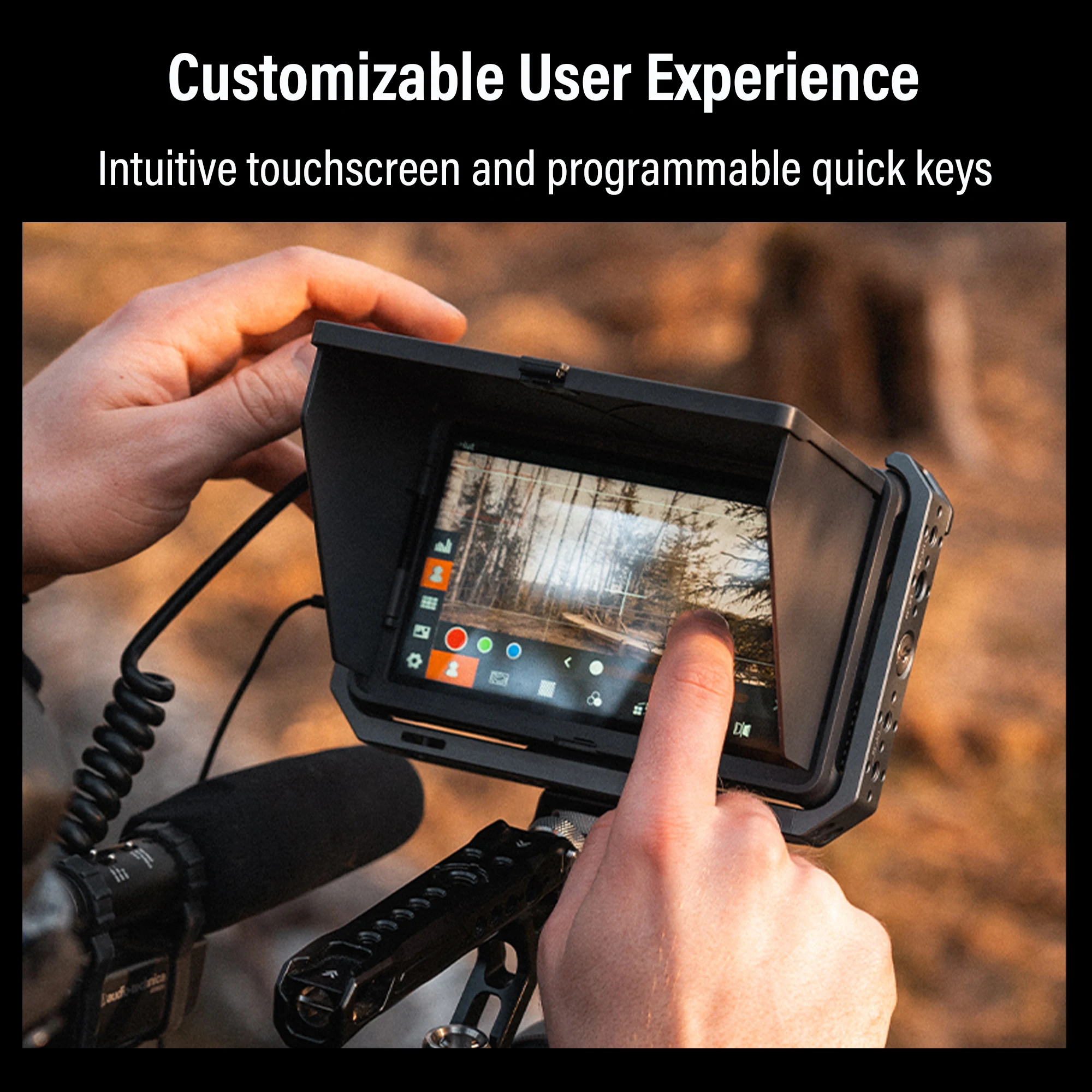 VILTROX DC-X2 DC-X3 سلسلة تعمل باللمس 6 بوصة FHD شاشة كاميرا 2000 Nits 3D LUT 1080P 4K HDMI SDI المدخلات المخرجات للكاميرا