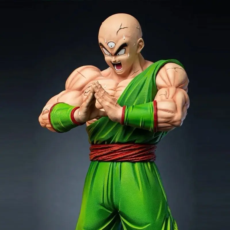 34 см Dragon Ball аниме фигурка Tien Shinhan фигурки Tien Shinhan ПВХ статуя Коллекционная модель украшения рождественские подарки игрушки