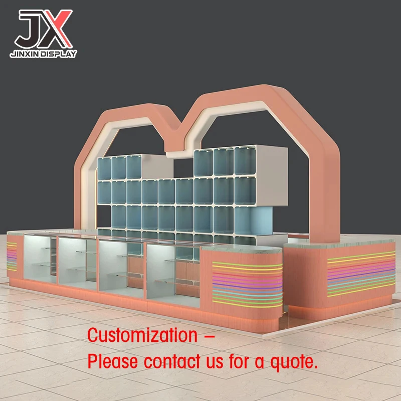 custom.Custom Design LED Lit Durable Painted Rectangular Easy Clean Showcase Toy Shop Display Furn