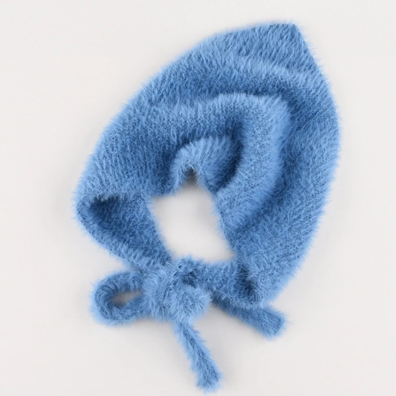 Ciepła czapka opaską na głowę Stylowa czapka szalikiem i chustą dzianiny dla dziewczynek każdym wieku