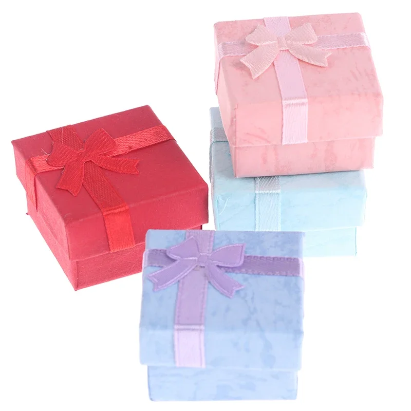 10 قطعة/المجموعة منظم المجوهرات هدية صندوق قلادة أقراط حلقة صندوق تغليف ورقي #6