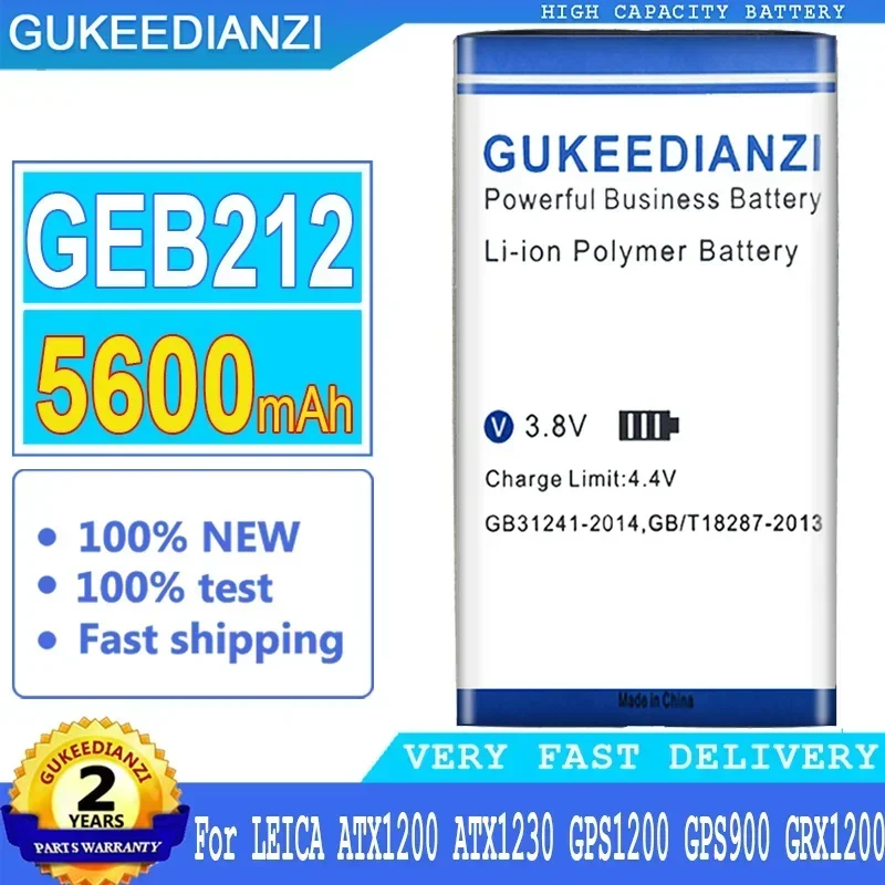 

GUKEEDIANZI Battery Replacement Batteries, GEB211, GEB212, for LEICA, ATX1200, ATX1230, GPS1200, GPS900, GRX1200, 5600mAh