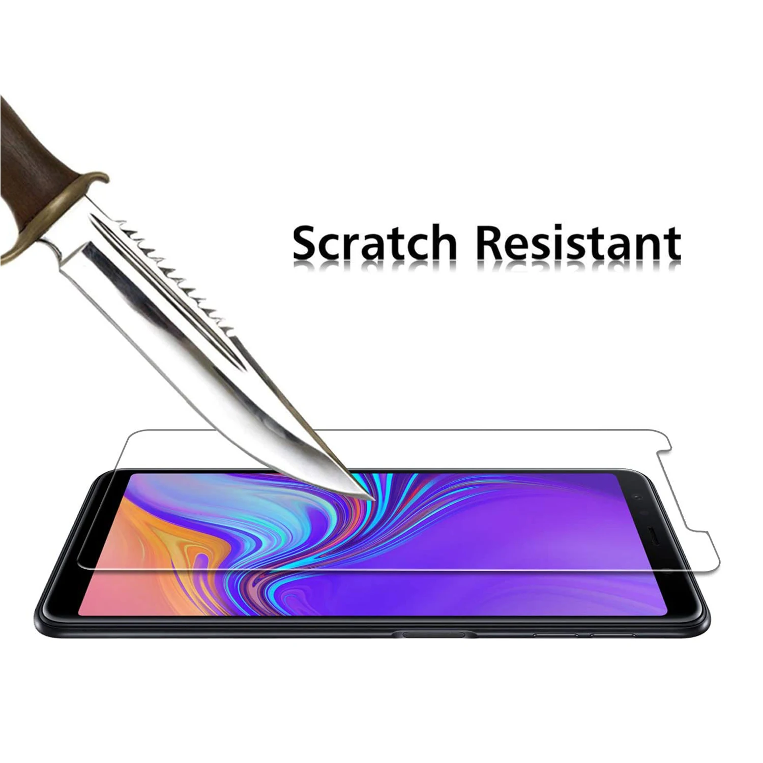 9h Displays chutzglas für Samsung Galaxy A7 2018 2/4pcs HD gehärtete Glas folie