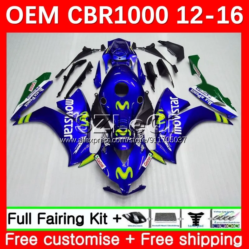 Injection For HONDA CBR1000 CBR 1000 RR CC CBR1000RR 12 13 14 15 16 52No.14 Movistar hot 1000RR 2012 2013 2014 2015 2016 Fairing