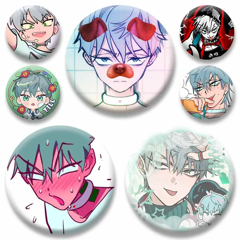 

Animation Peripheral Alien S-Stage Till Lapel Brooch Cute Korean Manhwa Badge Cartoon Character Cosplay Pins Bag Hat Accessories