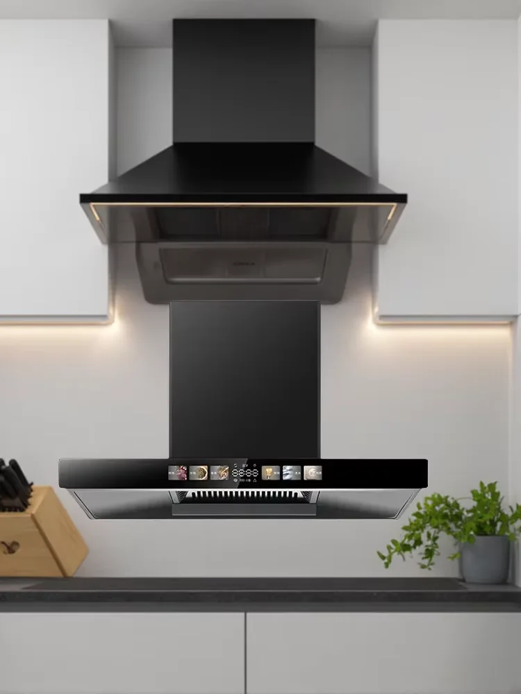 Macon Haotaitai Range Hood 220V Top Suction Kitchen Extractor Fan Strong Power for Efficient Smoke Removal LYH