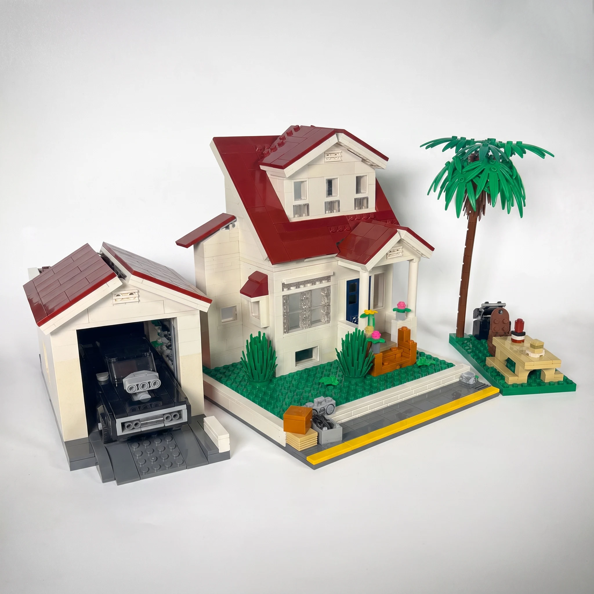 PolaDeer 1176-teiliges Toretto-Familienhaus MOC-Baustein-Set, Hobby-Bausatz, Modellspielzeug, Geburtstagsgeschenk für Kinder – Detail 7