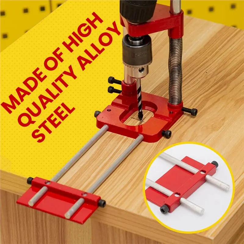 ABKP-Auto-Line Drill Guide Template Woodworking Auto-Line Drill Guide Hole Locator Punch Positioner Precision Tool