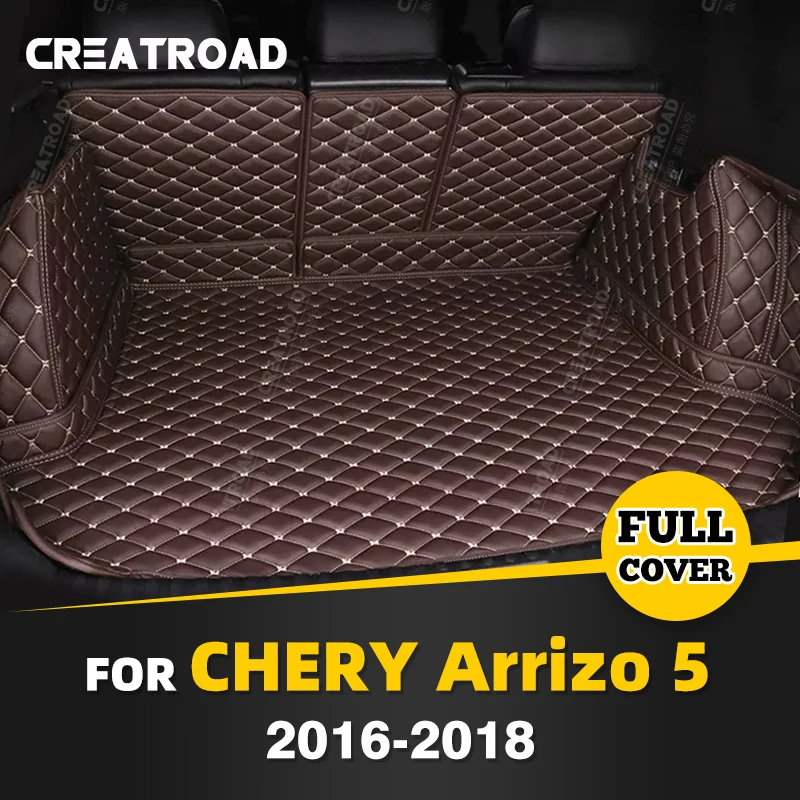 

Автоматический коврик в багажник с полным покрытием для Chery Arrizo 5 2016-2018 17, чехол для багажника автомобиля, вкладыш для багажника, аксессуары для защиты салона