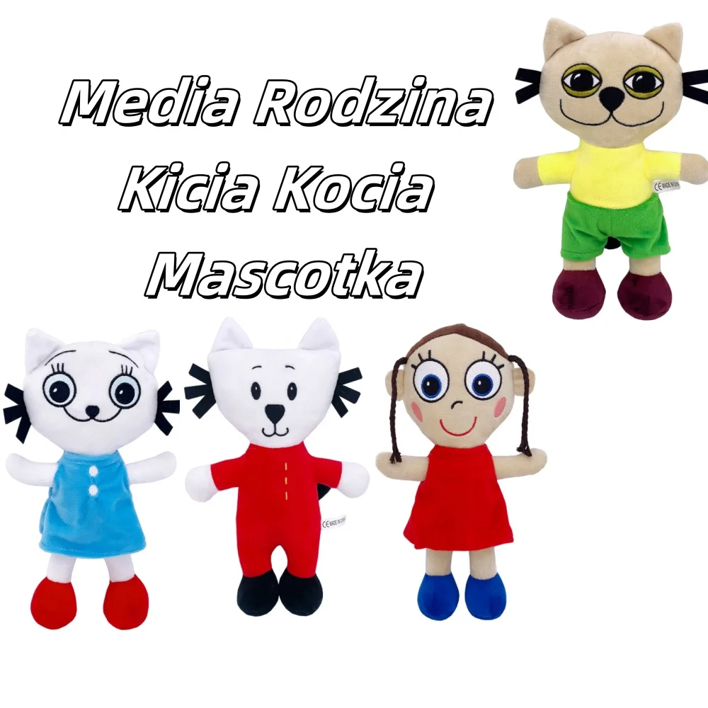

Аниме Media Rodzina Kicia Kocia талисманка мультфильм мягкая кукла украшение комнаты индивидуальные игрушки детские подарки на день рождения и Рождество