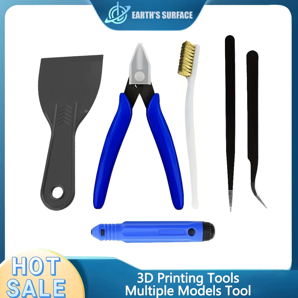 

Инструменты для 3D-печати, различные типы инструментов для 3D-принтеров: ножницы, иглы для чистки, пинцеты, плоскогубцы, набор для удаления заусенцев для 3D-принтеров