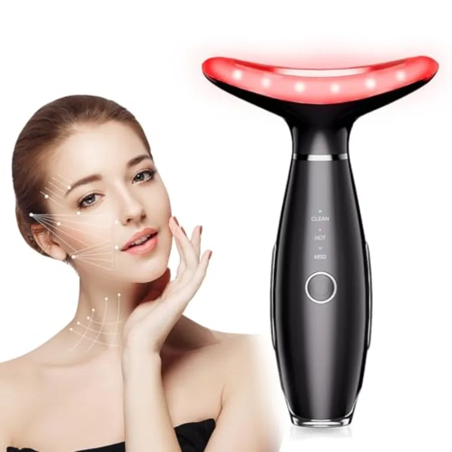 

Facial and Neck Massager Womens Skin Care Face and Neck Massager for Skin Rejuvenation Lifting Toning Glow Boost7 Colors