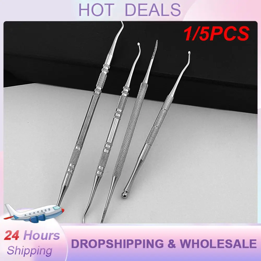 1/5PCS Double Head Nail Remover Single And Double Head Design Wear-resistant And Durable Stainless Steel Color Must Have Durable