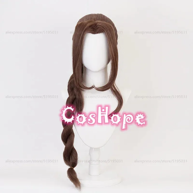 

NewAerith Gainsborough Cosplay Wig Braid Brown Wig Cosplay Anime Cosplay Wigs Heat Resistant Synthetic Wigs2025