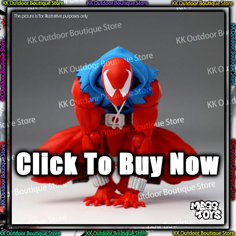 

New Hot Mess Toys Scarlet Hero Messtoys Scarlet Spider Man Spiderman Anime Action Figure Figurine Statue Model Gifts Kids Toys
