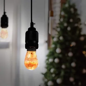 Himalaya-Glühsalzlampe LED-Lampen, heiße Ausrüstung, Bernstein, Lichtdekorationen, Haushalt gut, 60-Watt-Äquivalent, 1PC 12 Hauptverkäufe Luminaria Himalaya -Salz - №4