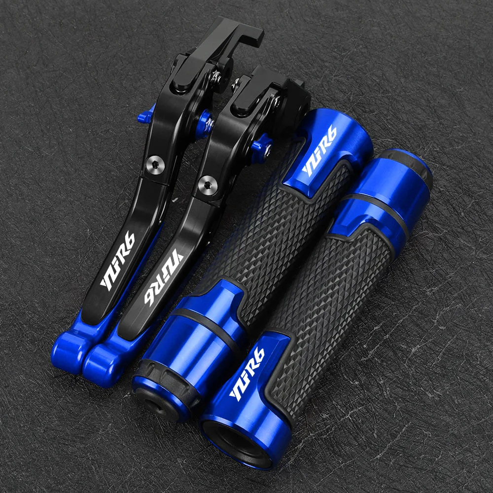 

FOR YAMAHA YZFR6 1999-2000-2001-2002-2003-2004 Motorcycle Brake Clutch Levers Handlebar Handle Grips Ends CNC Accessories YZF R6