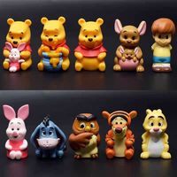 10pcs/set Cartoon Winnie The Pooh Action Figure Toy Pooh Bear Tigger Eeyore Piglet Action Figure Dolls Toy Gifts For Kids