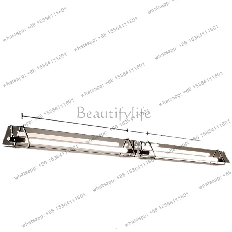 Cross-border modern minimalist Italian cafe bar minimalist one-word long luminous object